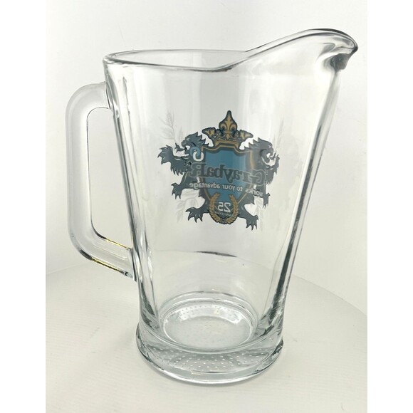 Vtg GraybaR Electric Glass Beer Pitcher Shield Coat of Arms 25th Anniversary - Picture 4 of 10